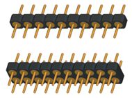2.54mm Machined Pin Header H=1.2 Single Dual Row Straight L=7.65