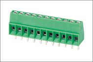11P Straight 2.54 mm PCB Universal Screw Terminal Blocks Green Female