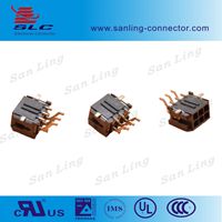 MX3.0mm Wafer Right Angle SMT Solder Type Single Row 02P TO 12P LCP Black