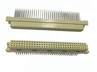 2.54mm DIN41612 21P-120P Female With Long Dip Alternative 13.0 14.35 15.0 17.0mm PBT Tray Packing