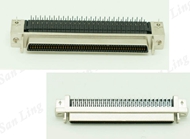 SCSI CA TYPE Female Right Angle SCSI Connector 14P 20P 26P 36P 50P 68P 100P