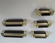 100P SCSI CA Type Female Right Angle with Copper Alloy Shell