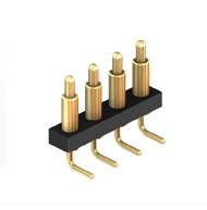 4P Pogo Pin Right Angle Connector Male Single Row